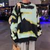 Outono e inverno Suéter engrossado masculino estilo coreano moda solto japonês malha suéter inverno ins Hong Kong estilo preguiçoso jaqueta de suéter