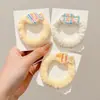 Scrunchie de Pelúcia Fofo em Formato de Peixe na Cor Creme para Mulheres, Novo Estilo 2025, Elástico de Cabelo que Não Danifica o Cabelo, Corda Elástica para Cabelo, Acessório de Cabelo