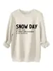 Día de Nieve Sno Da Sustantivo Amazon Ebay Estación Independiente Informal Versátil Sudadera Gruesa de Felpa Exportación