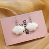 Aretes Coreanos ins Simples Amazon Calientes Aretes Nube Blanca Frescos Lindos Venta al por Mayor de Aretes Transfronterizos