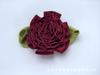 Rosas de Tecido Feitas à Mão com Folhas, Roupas Infantis, Acessórios de Cabelo, Acessórios, Brinquedos, Decoração, Cravos de 2 Pontos