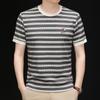 2025 Moda de Hombre en Tendencia Casual Verano Camiseta de Manga Corta Camisa Slim-fit para Hombre Cuello POLO Estilo Coreano Estampado en Tendencia