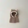 Conjunto de Gorro y Bufanda Coreano Qiunan para Niños, Nuevo Modelo Invierno 2026, Gorro con Orejeras Estilo Ins para Bebé, Gorro de Punto para Bebé