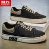 Tênis Masculino de Lona Original Huili 2026 Novo Verão Calçados de Tecido Respirável com Elástico Slip-On Estilo Coreano Tênis Moderno para Homens