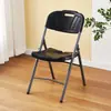 Cadeira Dobrável Simples, Cadeira para Uso Doméstico com Encosto, Cadeira de Escritório, Cadeira para Conferência, Cadeira para Treinamento, Cadeira Dobrável de Plástico Reforçado para Exterior