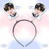 Bai Jingting Tiara de Cabelo 3D com Molas Presilha de Cabelo Mercadoria de Show Suporte TikTok Mesmo Estilo