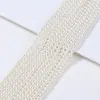 Fio de Algodão Estilo Vidro Colorido Contas Imitação Pérola Branca Australiana Vidro Contas Soltas DIY Pulseira Colar Acessórios de Joias