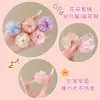 Goma para el pelo de flor de dopamina para niños, goma elástica dulce y linda para coleta de niñas, accesorio para el pelo