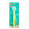 Dourado Silicone Integral Bebê Colher Macia Colher de Silicone para Bebê Colher de Alimentação Colher Macia Colher de Silicone 6061
