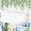 Pegatina de pared de hoja de vid pegatina de pared línea de cintura decoración de sala de estar dormitorio pegatina autoadhesiva AY10090 cero Rocío