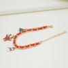 Pulsera de Navidad europea y americana nueva, árbol de Navidad con aceite de goteo, muñeco de nieve, colgante de muleta, pulsera de cadena multicapa, joyería para mujeres