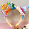 Accesorios divertidos para fotos de celebrantes de Internet, diadema Twister para fiesta de cumpleaños, diadema de primavera, diadema linda y colorida para niños