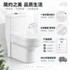 Inodoro de una pieza con sifón supervórtice 2D, un inodoro silencioso y ahorrador de agua para uso doméstico