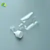 Botella gotero de plástico personalizable de 50 ml, Botella plana de plástico transparente para apretar, Botella de recarga, Botella para líquidos