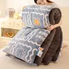 Edredom de lã de cordeiro feito sob medida, espessado para aquecimento, roupa de cama de inverno de veludo de leite, adequado para dormitórios estudantis, enchimento de edredom de algodão tamanho solteiro