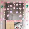 Cortina de Puerta Estilo Coreano Cortina Divisoria Par de Batalla de Dinosaurios Colgante de Velcro sin Agujeros Cortina Colgante de Velcro para Dormitorio Baño Cortina de Puerta para el Hogar Niña