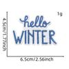 Patch de Tecido Graffiti Azul Inverno Aplique para Roupas Decoração Série Acessórios de Natal Transfronteiriços Natal Selo Bordado à Máquina