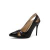 Zapatos de Mujer Talla Grande Puntiagudos Huecos Zapatos de Tacón Alto Sexys talla grande Comercio Exterior T2610