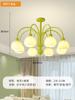 Lustre de abóbora estilo creme francês quente romântico vidro sala de estar sala de jantar B &amp; B online vermelho criativo personalizado lâmpada de quarto