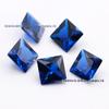 5A quadrado 113 # 114 # azul apontou gema artificial espinélio sintético 2 * 2-8 * 8mm gema azul
