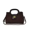 Bolso Pequeño Cuadrado de Lujo Ligero Estilo Coreano de Gama Alta Bolso de Hombro Único Versátil Retro para el Trabajo Bordado Acolchado de Diamantes Bolso de Mano Moda Estilo Coco
