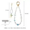 2026 Nova Corrente de Celular de Cristal Estilo Ins Cordão de Resina com Contas Leve Luxo Sensação de Alta Qualidade Pingente de Bolsa Transmissão ao Vivo Xiaohongshu