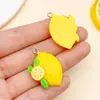 Resina Fofo Desenho Animado Estéreo Artificial Durian Fruta do Dragão Morango Pingente Chaveiro DIY Pingente Acessórios de Joalheria