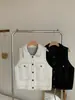 Nueva Colección Otoño/Invierno 2026: Chaleco Cardigan de Punto Holgado para Mujer con Cuello de Solapa Elegante y Diseño de Puntadas Visibles