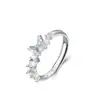 Anillo Mariposa Enamorada de Plata Pura S999 para Mujer, Estilo Bosque Nicho Ins, Moderno, Dulce, Sencillo, Joyería de Plata Versátil