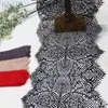 Acabamento de Renda Cílios Tanglong Multicor Malha de Trama Macia com Padrão Vazado Não Elástico para Acessórios DIY de Roupas e Lingerie