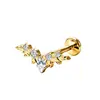 Piercing Labio Murciélago Estrella Corazón Marquise Zirconia Titanio F136 Joyería para Piercing Corporal Aleación de Titanio G23