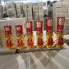 Un Par de Velas Base Doble Felicidad de Patos Mandarines de Boda, Velas Rojas de Felicidad para Boda, Velas Florales para Alcoba Nupcial, Velas de Felicidad a Prueba de Viento de Vidrio