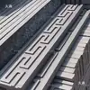 Padrão de chave linha rodapé plástico gabarito produtos de cimento estilo chinês antigo moldes de escultura em tijolo moldes de modelagem de piso