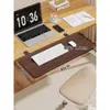 Escritorio de Computadora Extensión Placa de Extensión Reposamanos Teclado Reposabrazos Sin Taladro Nogal Negro Soporte Alargado Ensanchado