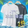Camisetas Personalizadas para Hombre, Camisetas Deportivas de Malla Holgada, Ropa para Hombre, Ropa para Hombres Jóvenes, Mangas Cortas Finas de Seda de Hielo para Verano