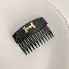 Pente Simples H-Shaped Estilo Coreano para Cabelos Finos, Presilha para Franja, Pente Invertido de Coroa Alta, Grampo de Cabelo Coreano Sem Costura