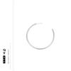 Aretes con un Estilo Sencillo y Elegante, Diseño Versátil, Diseño Circular Abierto Original, Aretes de Aguja de Plata 925 para Mujer, Aretes Geométricos de Verano