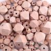 Venta al por mayor de fábrica 10~30 mm Cuentas octogonales de haya Cuentas hexagonales multilaterales de haya Juguete para molares de bebé Accesorios