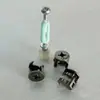 Rueda excéntrica minimalista al por mayor color negro pistola 12 mm con tapa conector tres en uno Barra de conexión de instalación rápida dos en uno para gabinete