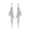 Pendientes de Borlas Largas de Venta Caliente Transfronterizos para Mujer, Diseño de Nicho, Pendientes de Alta Gama, Pendientes Pequeños para Banquetes que Resaltan el Rostro