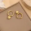 Colar Amor Amor Novo 2024 Corrente de Clavícula Feminina de Verão Corrente Simples de Temperamento Joia de Aço Titânio Coração de Pêssego Conjunto de Joias