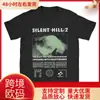 T-shirt de Algodão Tamanho EuropeuCamisetas Masculinas Silent Hill 2 Camiseta de Algodão Europeu e Americano Outros