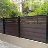 Cerca de Madeira Plástica Cerca de Jardim Barreira Anti-corrosão Cerca de Madeira Painel de Parede de Fechamento para Pátio Externo Terraço Varanda Cerca de Madeira Plástico
