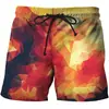 Pantalones de Playa Nuevos 2023 para Hombre Tie-Dye Estampado 3D Pantalones de Playa Verano para Hombre Casual Transpirables Pantalones Cortos Deportivos