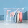 Botellas cosméticas de tamaño de viaje, sets de muestras de cuidado de la piel e hidratantes, botellas vacías y botellas con atomizador de bomba para usar sobre la marcha