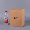 Bolsas cuadradas prehechas, bolsas de papel kraft para pan estándar a prueba de aceite, bolsas de papel desechables para llevar, bolsas con asa hechas a medida