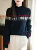 Suéter personalizado de manga longa, jacquard Fair Isle vintage requintado, com meia-abertura, casual e estiloso, adequado para usar tanto por baixo quanto por cima no outono e inverno