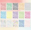 Novos Adesivos de Letras Inglesas de 0,5 Polegada Tamanho Pequeno Decoração de Cartão de Cumprimentos Material para Scrapbook Adesivos de Letras