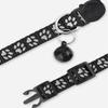 Collar reflectante de 2 piezas para gato de gran venta en Amazon, adecuado para mascotas pequeñas, hebilla de seguridad ajustable, cascabel