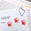 Nuevos accesorios para uñas con temática oceánica inspirados en la dopamina: encantos de uñas de estrella de mar de dibujos animados, translúcidos y brillantes, decoraciones de uñas ponibles y pendientes de resina